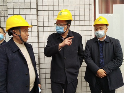 瀘州市政府黨組成員、副市長葛洪亮一行蒞臨公司督導(dǎo)大氣污染防治工作