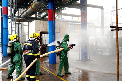 瀘天化股份公司開展2022年液氨泄漏事故應急救援綜合演練