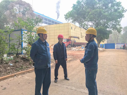 瀘天化股份公司黨委書記、董事長廖廷君督導重點項目建設工作