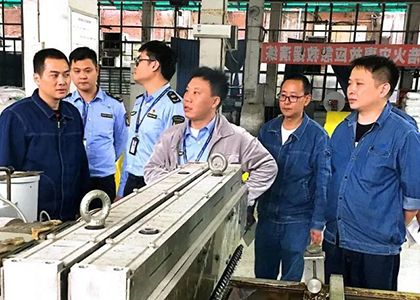 江陽區(qū)應(yīng)急管理局到天浩公司開展安全生產(chǎn)檢查